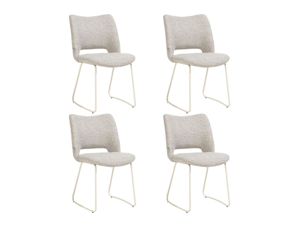 Set van 4 eetkamerstoelen KODI - Grijs C-XOO-KODI-SET4