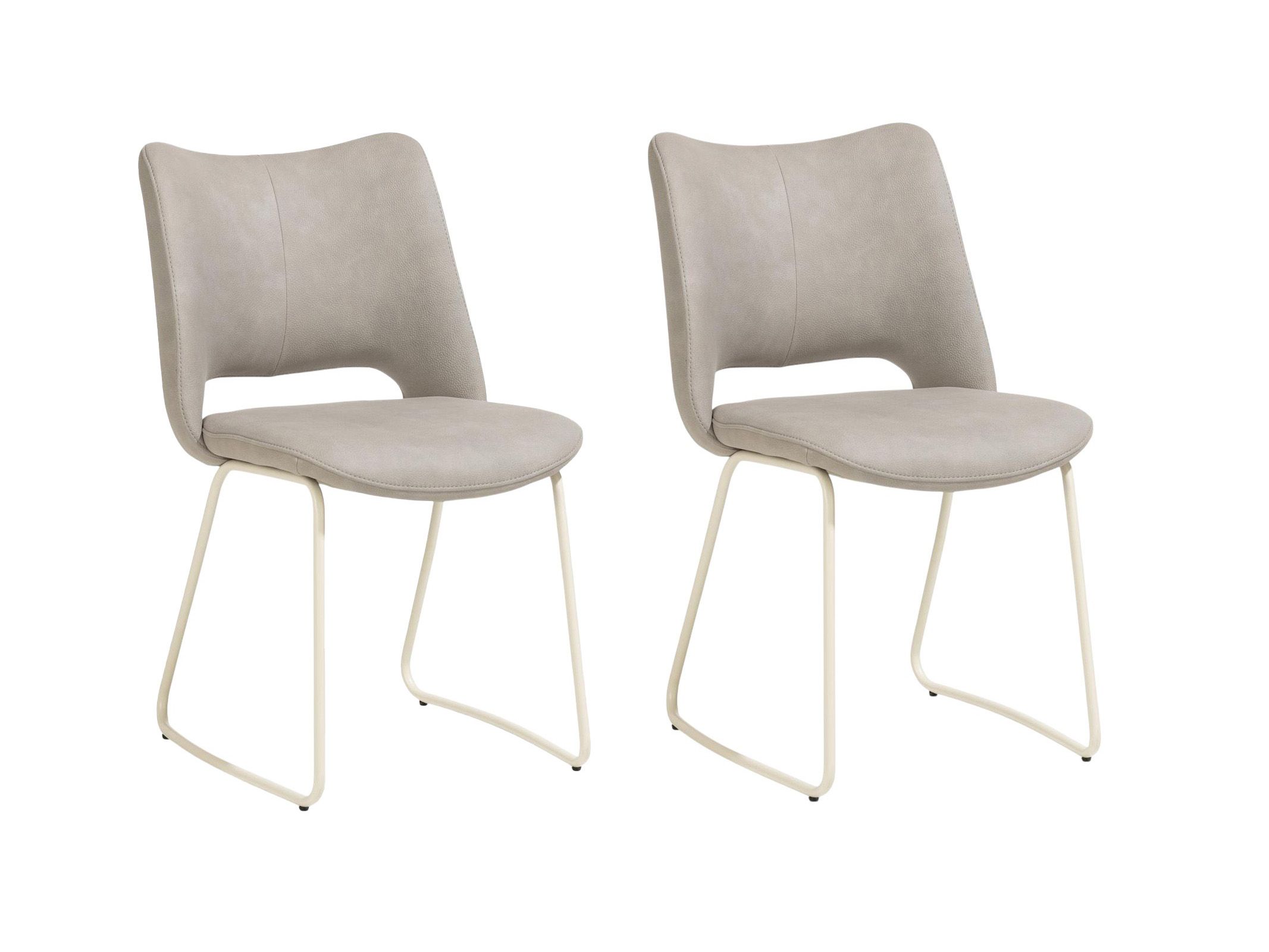 Set van 2 eetkamerstoelen KODI - Lichtgrijs C-XOO-KODI-SET2