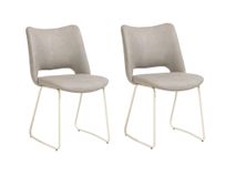 Set van 2 eetkamerstoelen KODI - Lichtgrijs C-XOO-KODI-SET2