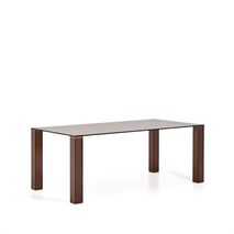 Eetkamertafel ADULARIA - Bruin Glas KAV T00240CR10