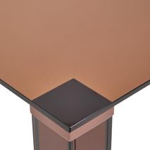 Eetkamertafel ADULARIA - Bruin Glas KAV T00240CR10