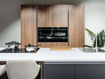 Keuken Sofie - Houtlook/Antraciet/Wit marmermotief KEUKEN SOFIE WEB