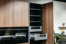 Keuken Sofie - Houtlook/Antraciet/Wit marmermotief KEUKEN SOFIE WEB