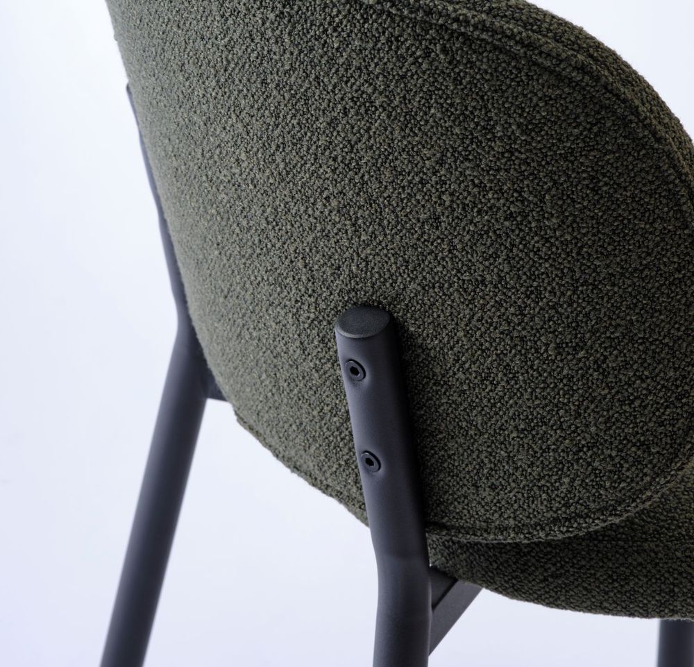 Set van 6 eetkamerstoelen SWANN - Forest green bou C-UNI-1-SET6