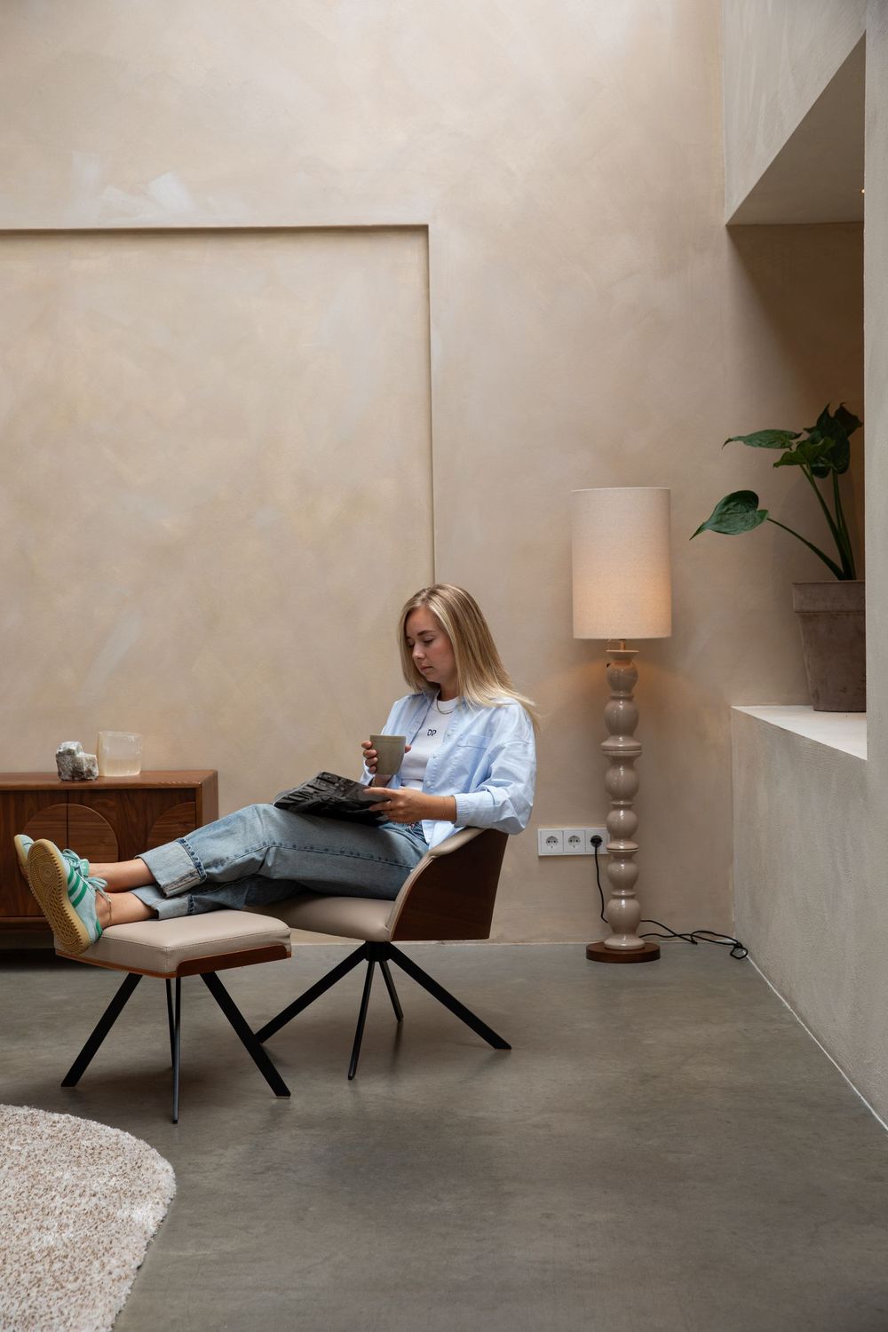 Vloerlamp BREW - Beige ZVR 5100163