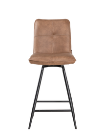 Draaibare barstoel MILVA - Pala Cognac HEH 29867-2-PC