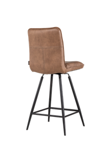 Draaibare barstoel MILVA - Pala Cognac HEH 29867-2-PC