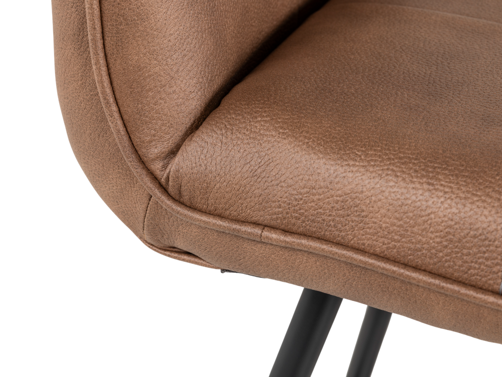 Draaibare barstoel MILVA - Pala Cognac HEH 29867-2-PC