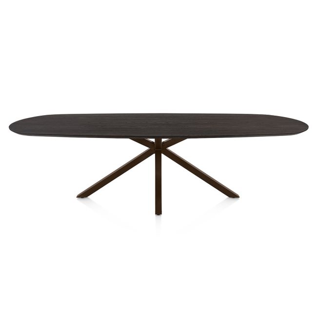 Eetkamertafel CALETTA - Eik Donkerbruin