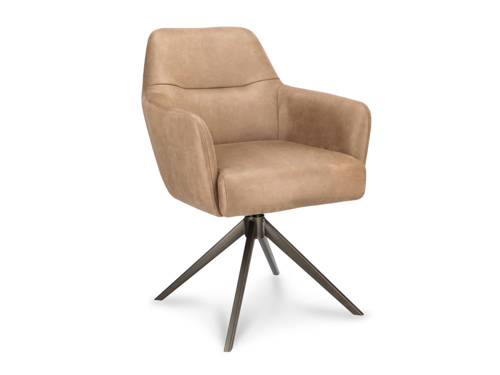 Draaibare armstoel BOWIE 360 - Lichtbruin XLC-36-0000001