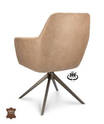 Draaibare armstoel BOWIE 360 - Lichtbruin XLC-36-0000001