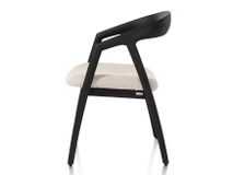 Set van 4 eetkamerstoelen DANTE - Antraciet/Crème C-XOO-309-SET1