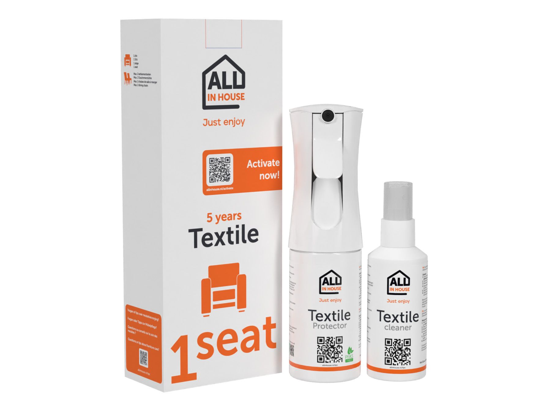 All in House textielkit | Fauteuil | 5 jaar vlekke ORN 127501