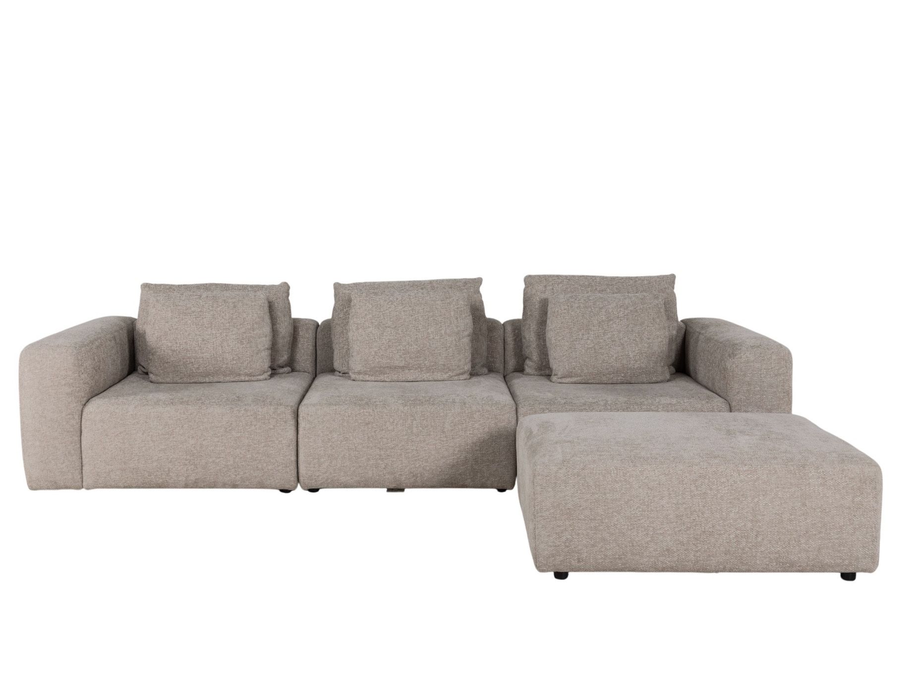 Modulaire zetel met voetbank LOFT - Beige C-GER-14-HKS-3-A062-2