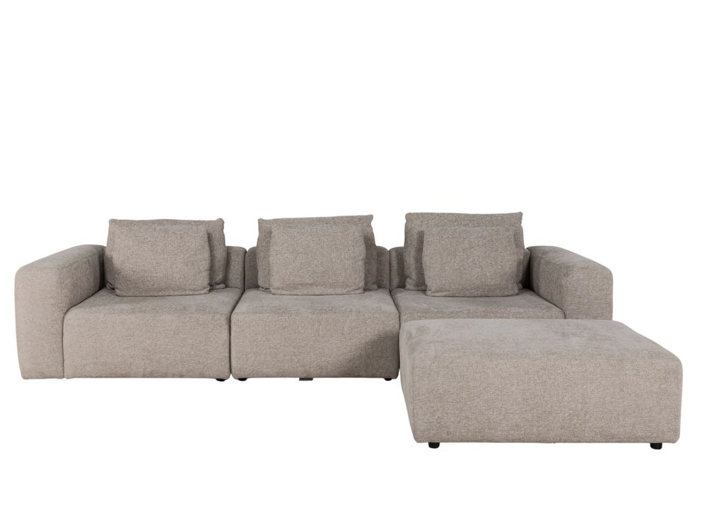 Modulaire zetel met voetbank LOFT - Beige C-GER-14-HKS-3-A062-2