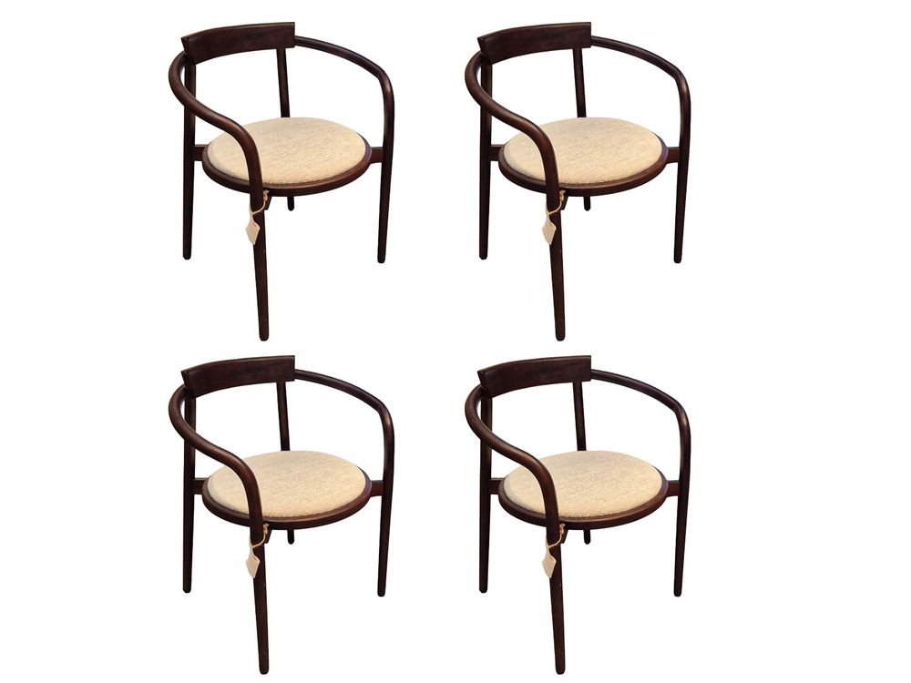Set van 4 eetkamerstoelen EDO - Brown ash C-TOO-3-SET1
