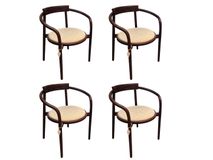 Set van 4 eetkamerstoelen EDO - Brown ash C-TOO-3-SET1