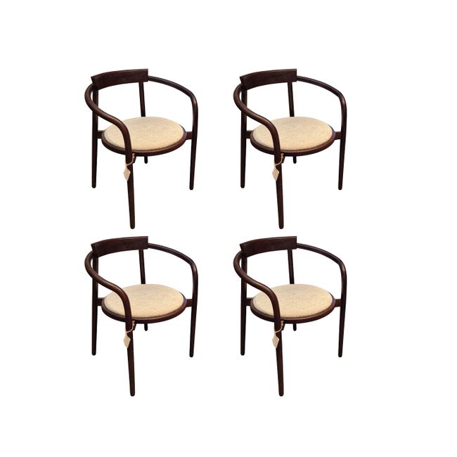 Set van 4 eetkamerstoelen EDO - Brown ash