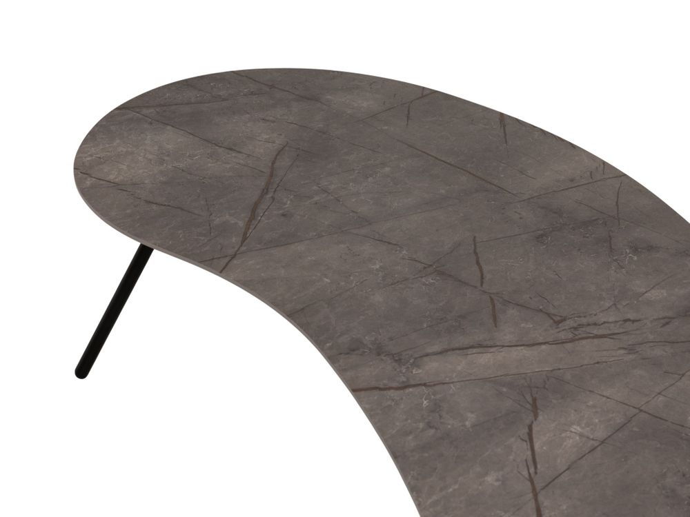 Salontafel TRIOT - Bruine cementlook C-KOM-1103-545