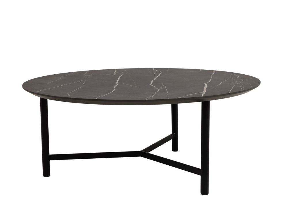 Salontafel CHESTER - Zwart/Wit marmerlook C-KOM-1107-525