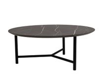 Salontafel CHESTER - Zwart/Wit marmerlook C-KOM-1107-525