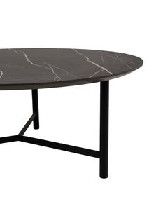 Salontafel CHESTER - Zwart/Wit marmerlook C-KOM-1107-525