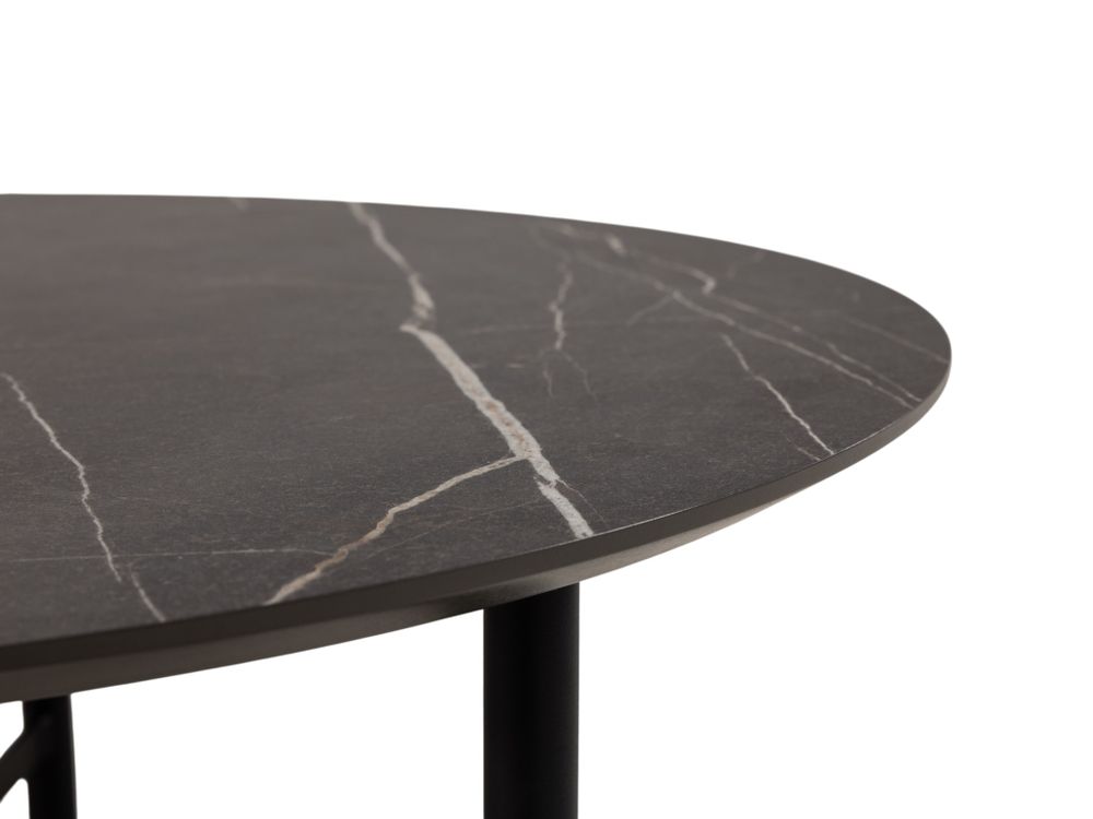 Salontafel CHESTER - Zwart/Wit marmerlook C-KOM-1107-525