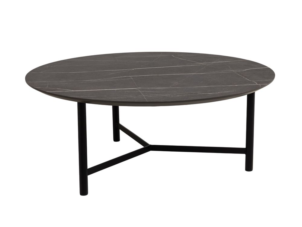 Salontafel CHESTER - Zwart/Wit marmerlook C-KOM-1107-525