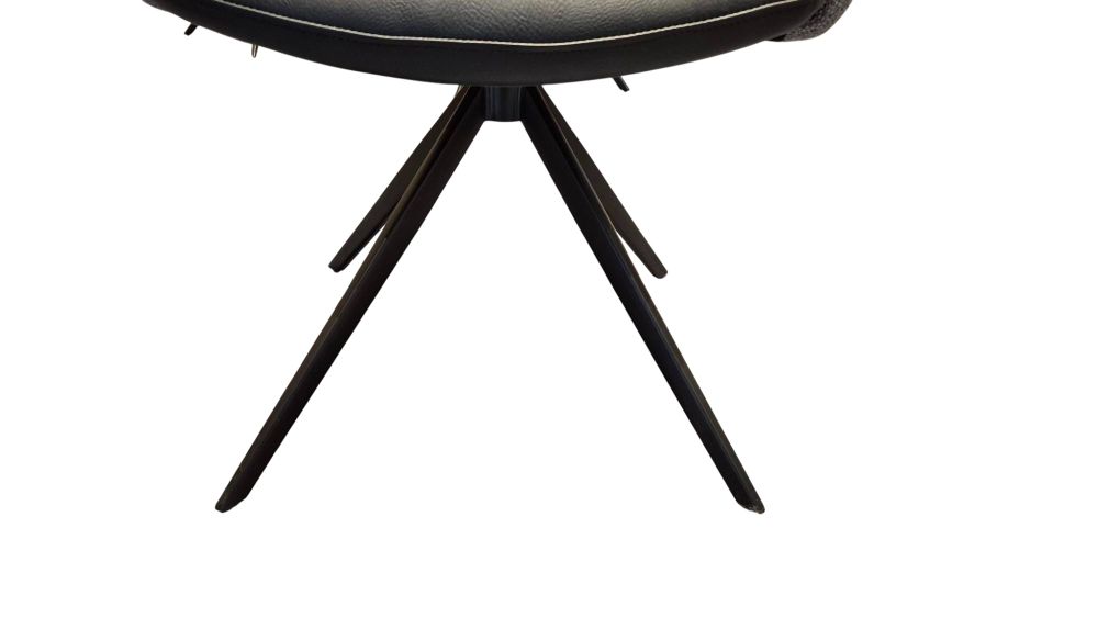 Set van 4 draaibare eetkamerstoelen SLIDE - Grijs/ C-YLI-SL-SET4