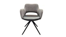 Set van 4 draaibare eetkamerstoelen SLIDE - Grijs/ C-YLI-SL-SET4