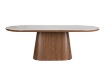 Eetkamertafel ALMIRA - Walnoot/Marmer ZVR 1001162