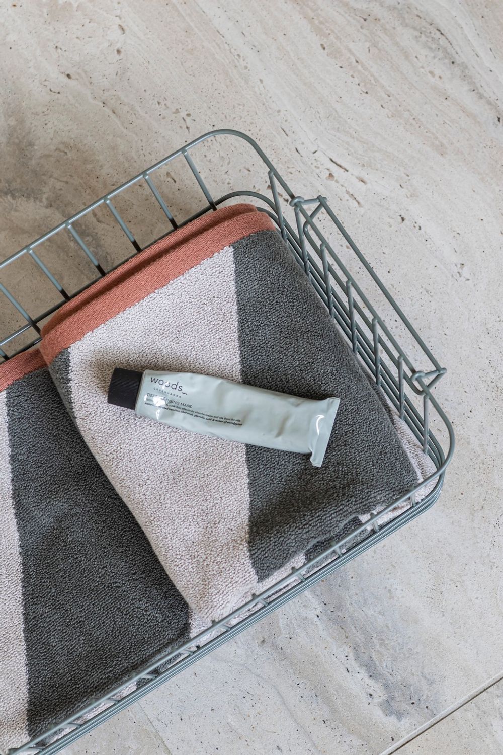 Gastenhanddoek DIAGONAL, 2-pack - Dark olive MDD DIATWG63