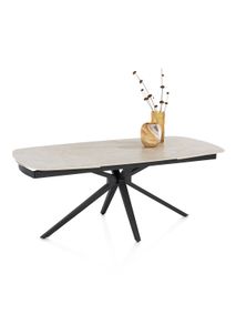 Uitschuifbare eetkamertafel LATTINA - Marmer keram HEH 55926CRE