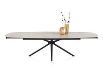 Uitschuifbare eetkamertafel LATTINA - Marmer keram HEH 55926CRE