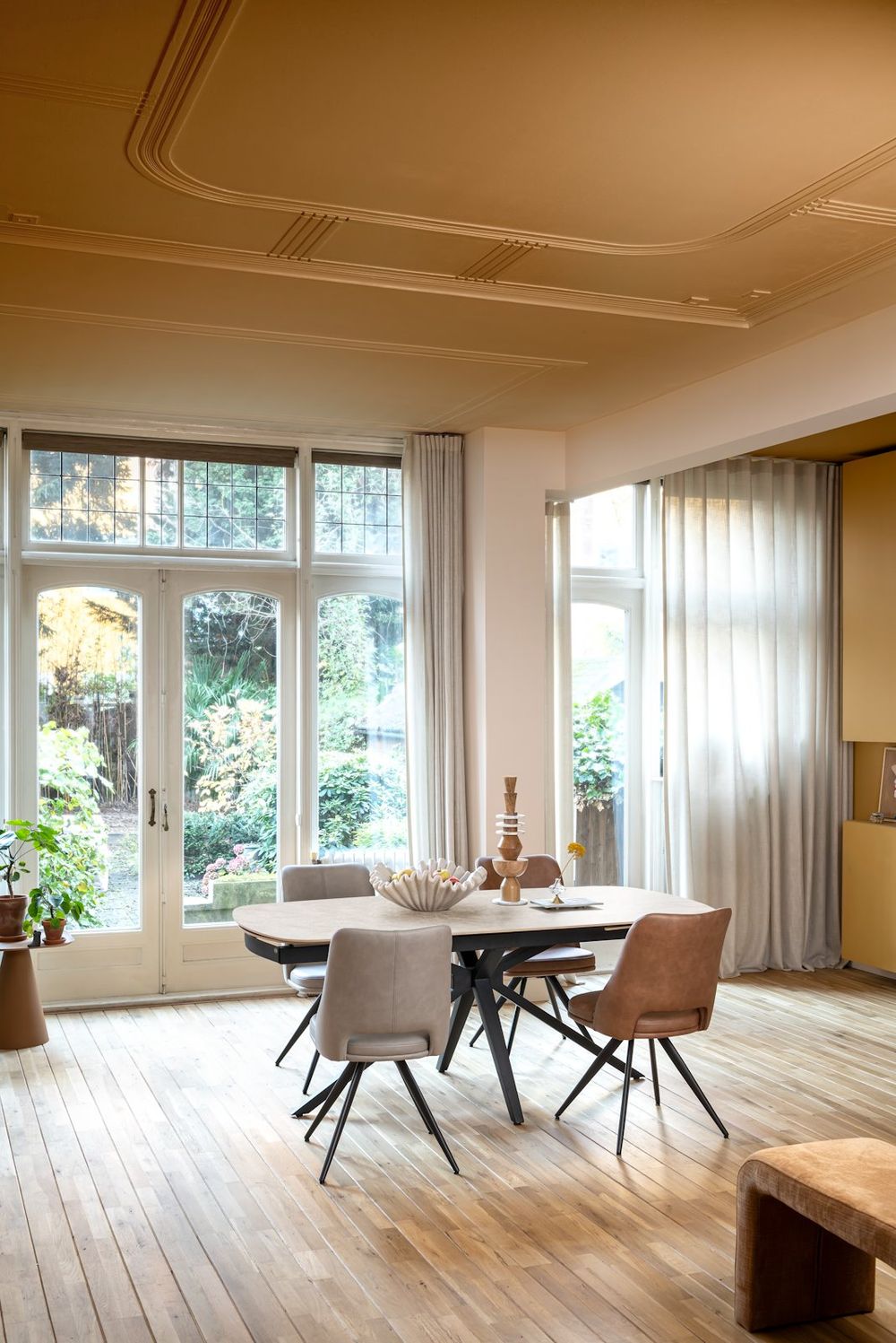 Uitschuifbare eetkamertafel LATTINA - Marmer keram HEH 55926CRE