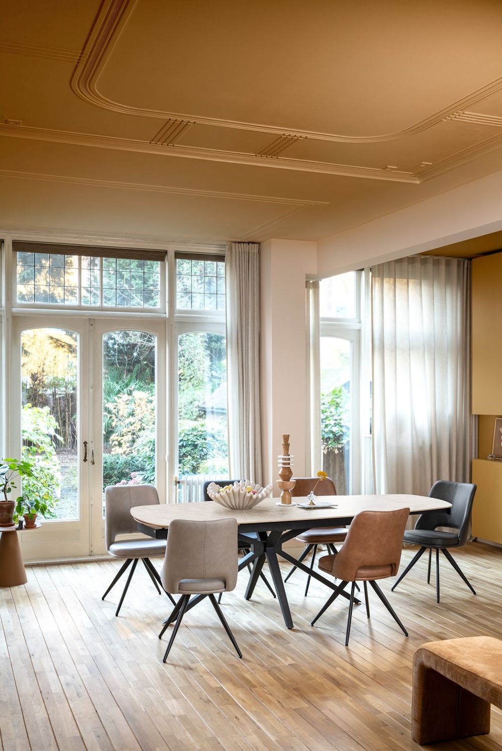 Uitschuifbare eetkamertafel LATTINA - Marmer keram HEH 55926CRE