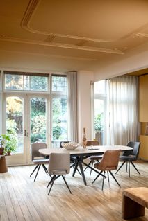 Uitschuifbare eetkamertafel LATTINA - Marmer keram HEH 55926CRE