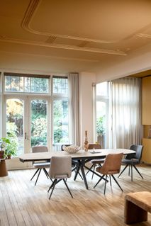 Uitschuifbare eetkamertafel LATTINA - Marmer keram HEH 55926CRE