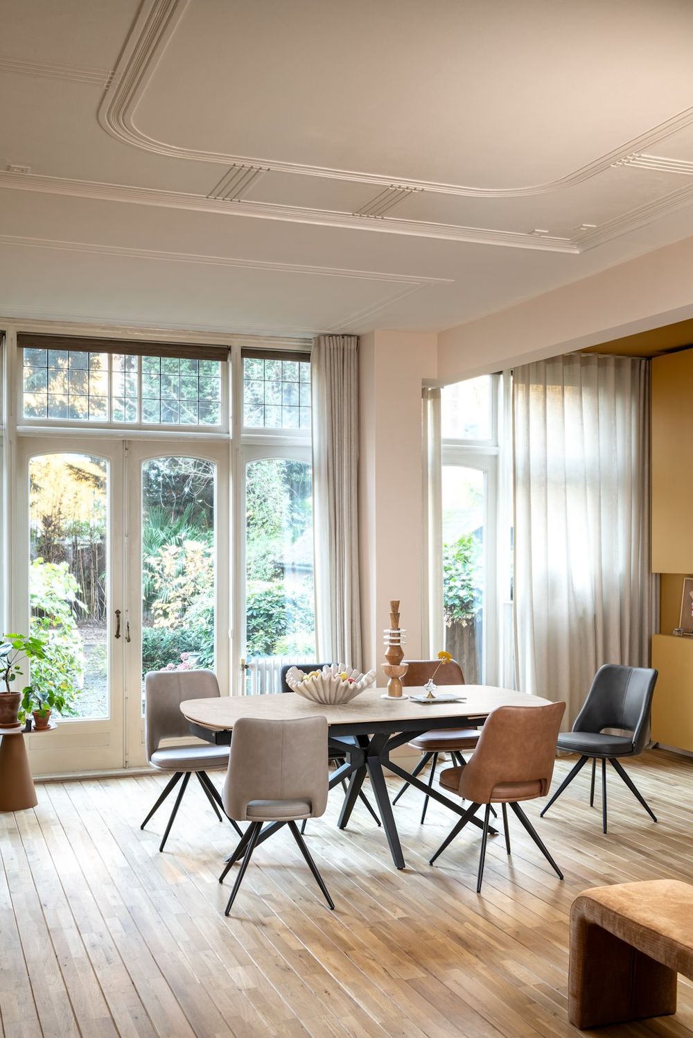 Uitschuifbare eetkamertafel LATTINA - Marmer keram HEH 55926CRE