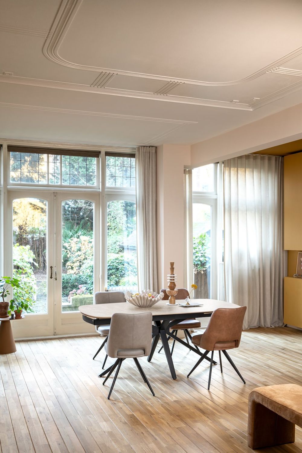 Uitschuifbare eetkamertafel LATTINA - Marmer keram HEH 55926CRE