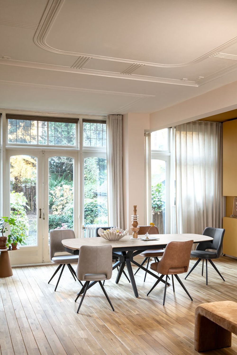 Uitschuifbare eetkamertafel LATTINA - Marmer keram HEH 55926CRE