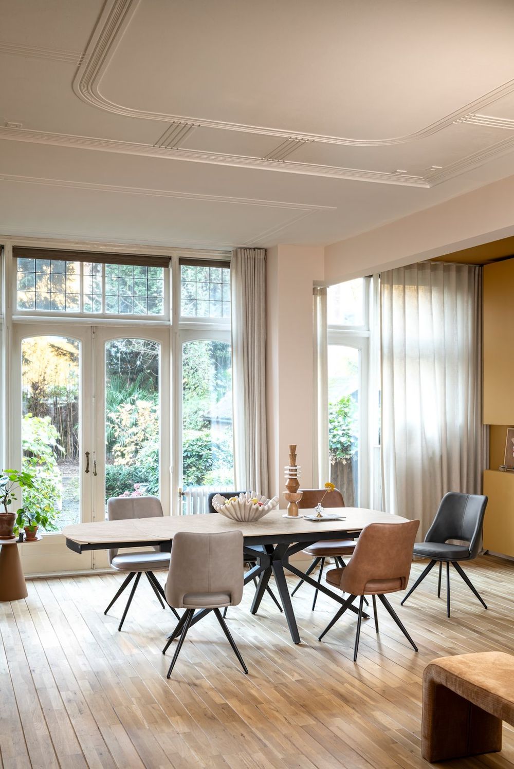 Uitschuifbare eetkamertafel LATTINA - Marmer keram HEH 55926CRE