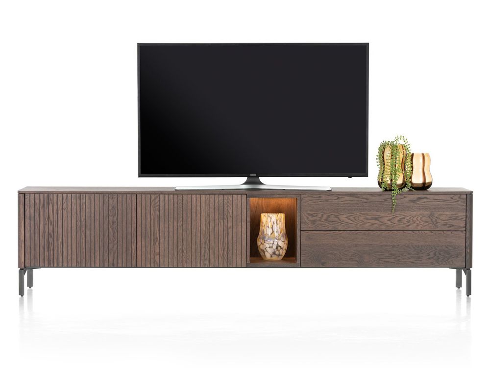 Tv-meubel TRENTON - Donker eikenfineer XOO 52280-CLA