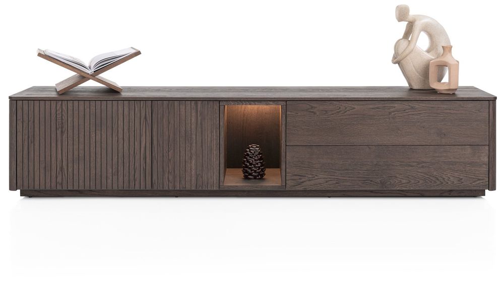Tv-meubel TRENTON - Donker eikenfineer XOO 52281-CLA
