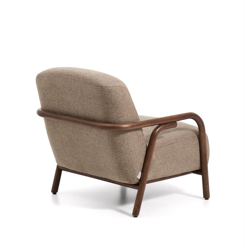 Fauteuil SYLO - Taupe / Massief Essenhout KAV C00204FA11
