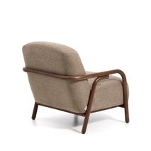 Fauteuil SYLO - Taupe / Massief Essenhout KAV C00204FA11