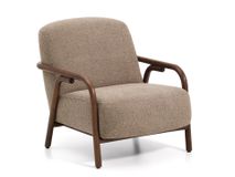 Fauteuil SYLO - Taupe / Massief Essenhout KAV C00204FA11