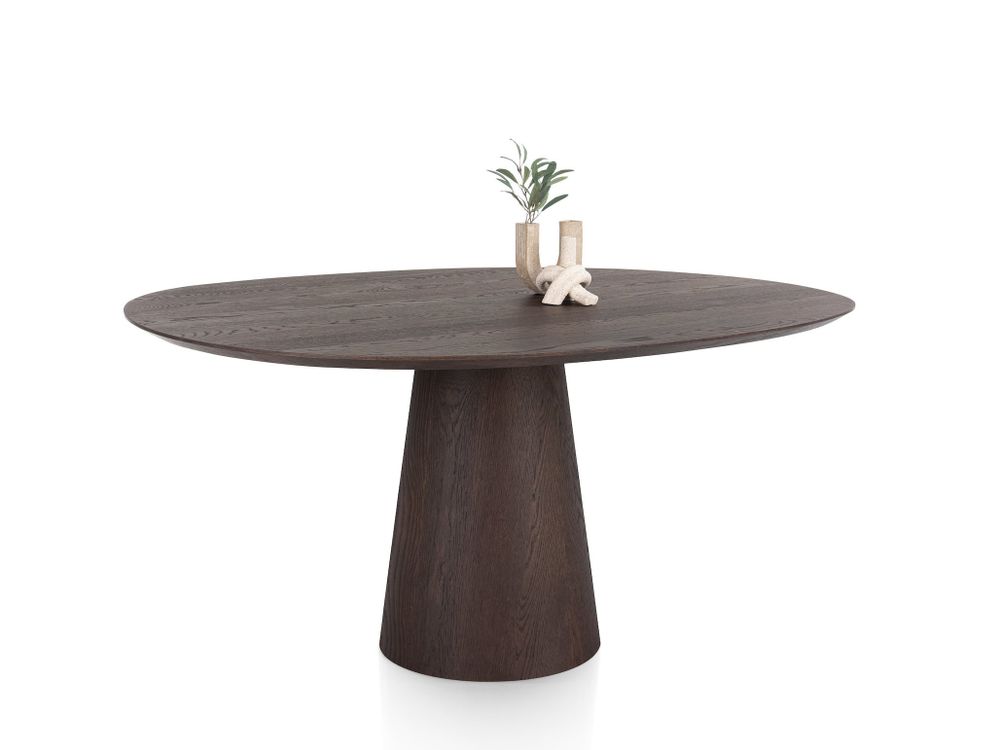 Eetkamertafel TRENTON - Donker eikenfineer XOO 52289-CLA