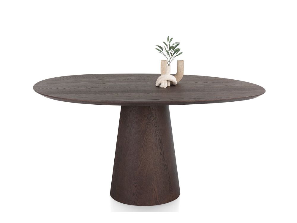 Eetkamertafel TRENTON - Donker eikenfineer XOO 52289-CLA