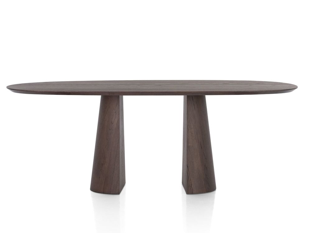 Eetkamertafel TRENTON - Donker eikenfineer XOO 52290-CLA